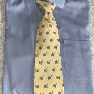 Yellow with Adirondack chairs VV tie